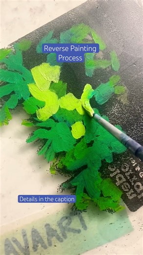 Reverse Painting-Gel Printing
