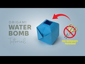 Easy Paper Water Bomb 💣– No Scissors Needed | DIY Origami Water Bomb