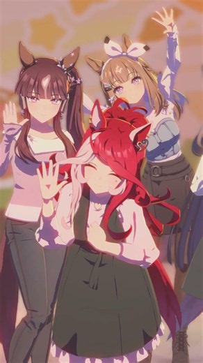 ファンサービス（ウマ娘-ラッキーライラック、ラヴズオンリーユー、アーモンドアイ）