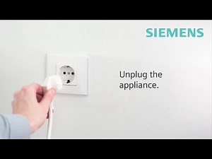 Siemens Washing Machine Unblock the pump