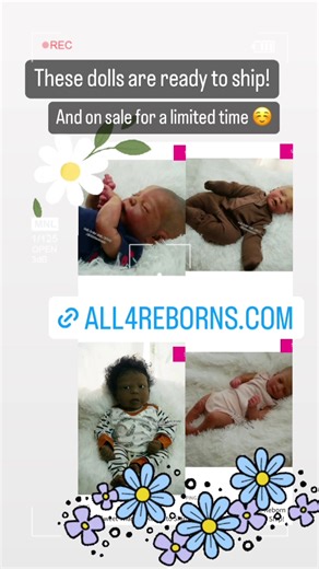 Looking for a new lifelike reborn baby or prop baby doll? These dolls are ready to ship now! Dont miss out! #reborn #rebornbaby #reborndoll #reborncommunity #rebornforsale #rebornbabyforsale #rebornsforsale #rebornbabydoll #movieprops #moviepropbaby #tvprops #tvpropbaby #therapydoll #cuddlebaby #rebornbabybaby #blackdolls