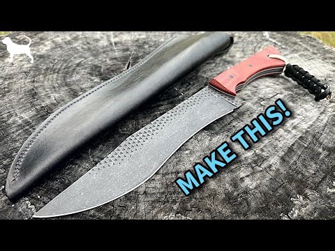 Making a MASSIVE Knife out of a Rasp - Step by Step