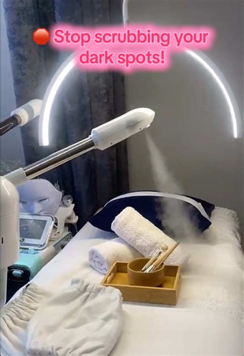 Stop trying to scrub away your dark spots! 🛑 Here’s why :aggressive physical scrubs actually make post-acne marks darker and worse. Book a custom skin treatment ✨ 0711476489
