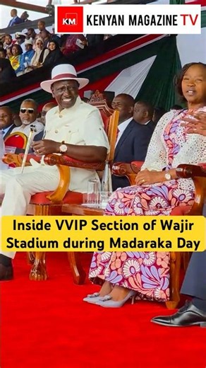 Live Scenes at the VVIP Section of Wajir Stadiumon Madaraka Day Celebration 2026