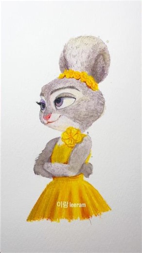 신기한 방식으로 그리기 주토피아 주디 🐰| 주토피아2 | 디즈니 | zootopia judy