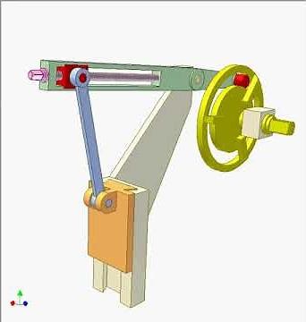 Cam and crank slider mechanism 3
