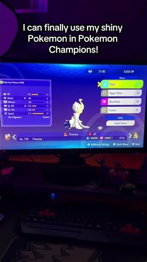 I can finally use my shiny Pokemon for competitive battles because of Pokemon Champions!