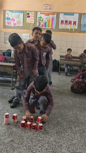 Tower Making Game 😃 Learning Fun ✌️#viralshort #school #creativeteaching #education #trending #games