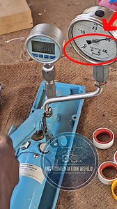 70K views · 1.1K reactions | A hand pump set up for verification of a pressure gauge... There's a reason for using the tape... and best practices are being adhered, to #instrumentation #automation #OilAndGas #usa #pressure | Instrumentation World | Facebook