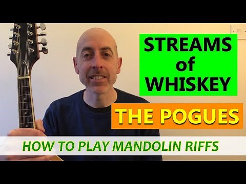 Streams of Whiskey (The Pogues) - Mandolin Lesson for Beginners with TAB, NOTES and CHORDS