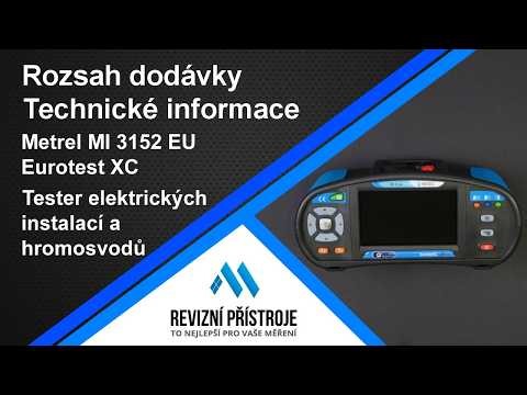 Metrel Eurotest XC MI3152EU - multifunkční měřicí přístroj pro revize elektrických instalací