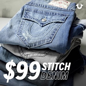 Get your stitch fix. Signature Big T & Super T denim styles now only $99. Shop now. | True Religion