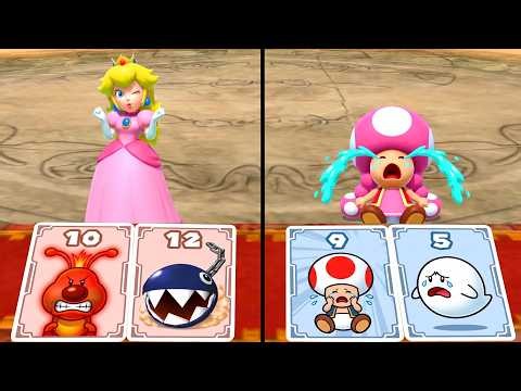 Mario Party 8 Ultimate Best Minigame Battle! Peach Vs Daisy Vs Toad vs Toadette