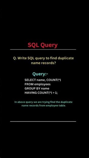 🔥 5 SQL Queries Every Fresher Must Know | SQL Interview Questions #shortsfeed