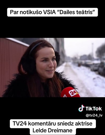 Par notikušo VSIA “Dailes teātris” TV24 komentāru sniedz aktrise Lelde Dreimane. #Latvija #dailesteātris #aktuāli #aktieri