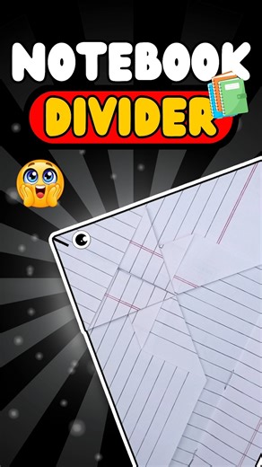 Shocking Notebook Divider Tutorial 😱📒 #shorts #paper #craft #diy #paperart #origami #notebook #hack