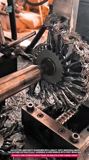 Automatic Wire Cup Brush Manufacturing Machine with 24 Knot Assembly Points and 600 Pieces Per Hour