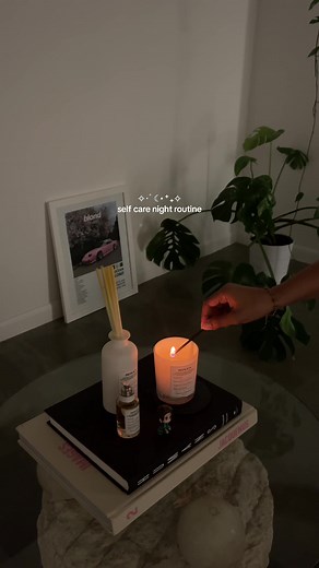 Relaxing Self-Care Night Routine with Candle, Face Mask, and Bubble Bath