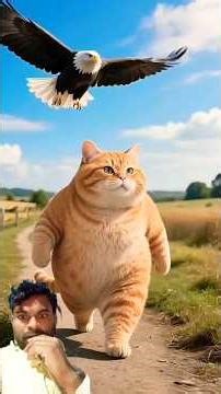 eagle attack cat#funny #animals #viral #shortvideo #tending