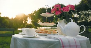 Traditional English Afternoon Tea On Warm Stock Footage Video (100% Royalty-free) 3510069119 | Shutterstock