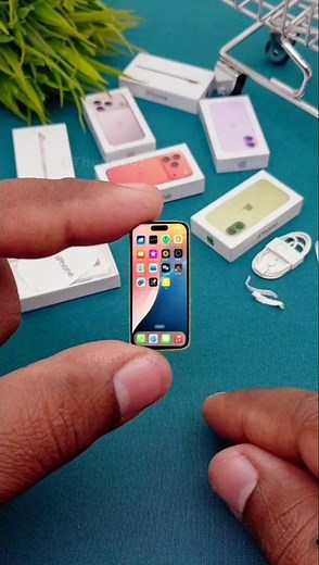 miniature iphone 17 unboxing #shorts