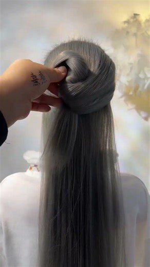 fancy and unique hairtutorial #hair #hairtutorial #fancyhairstyle