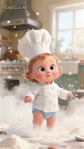 funny baby,cartoon baby,baby cartoon short, angry baby,baby cooking,flour funny video,kids cartoon,,