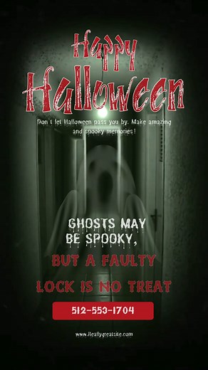 This Halloween, keep your home secure from tricks! Trust our locksmiths at 512-553-1704 | Locksmith Pflugerville TX