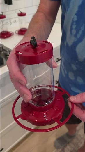 How to improve a hummingbird feeder #howto #birds #birdfeeder #hummingbird