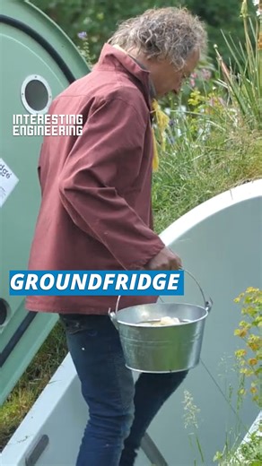 The fridge is buried and uses the earth to keep food fresh. | Interesting Engineering