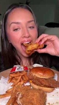 KFC Mukbang Compilation 🤤🍗 | Crispy Chicken Eating ASMR #shorts