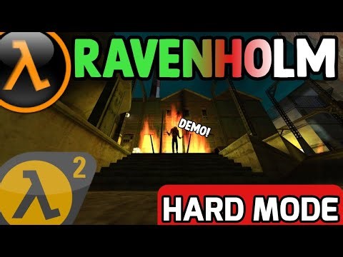Half-Life 2 in Half-Life Classic: Ravenholm Demo (Hard Mode) - Full Walkthrough