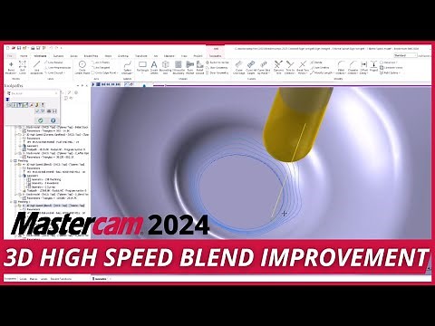 Mastercam 2024 Blend Spiral Toolpath