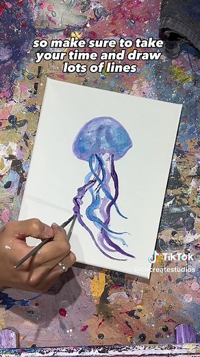 Easy Jellyfish Painting Tutorial