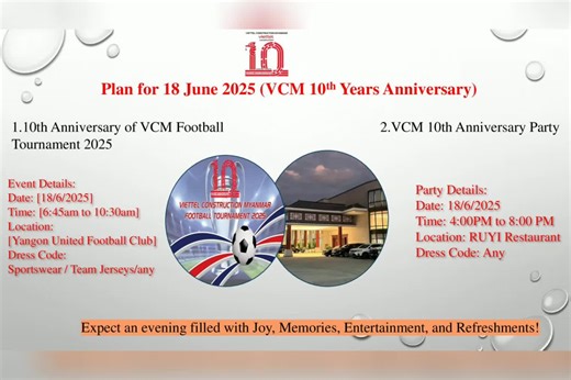 10th Anniversary of VCM Football Tournament Celebration