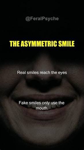The Asymmetric Smile: Spot a Fake Friend Instantly 👁️ #DarkPsychology