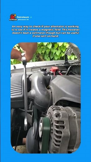 Easiest way to check if your alternator is working #mechanic #automotivetips