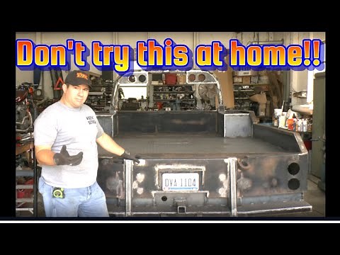 Flipping A 1500lb Truck Bed Using an Engine Hoist