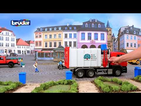 Bruder Toys MAN TGS Side Loading Garbage Truck - #03761