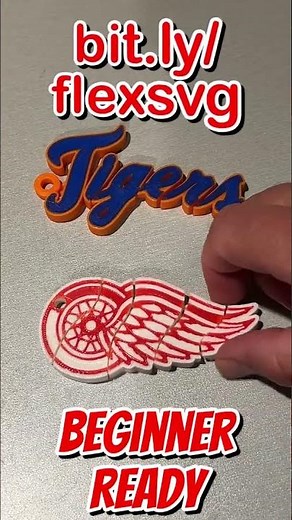 Tinkercad Flexi Keychains Wings or Tigers? SVG to Flexi in Minutes