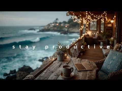 Deep Focus Music | Ocean Waves and Calm Beats For Coding Focus Music and Creative Flow