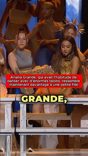 Ariana Grande, qui avait l’habitude de danser avec d’énormes talons, ressemble maintenant à …