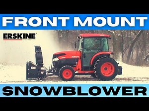 Front Mount Snowblower clearing snow on the farm in Minnesota!