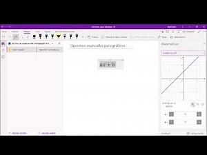 OneNote - Opciones avanzadas para gráficos