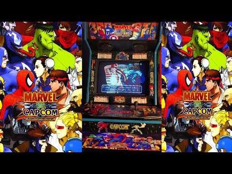 Marvel Vs Capcom 1 Arcade(1998) Ryu & Venom Long-Play Playthrough