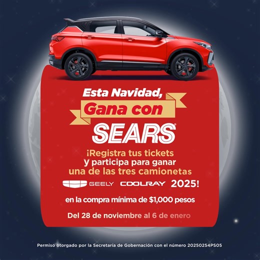 Adelanta tus regalos en nuestra Gran Venta Nocturna 🌙 con hasta 50% de descuento más 20 Meses Sin Intereses. #SearsMeEntiende 💳 Crédito Sears: bit.ly/3VsGAWR 📋 Bases: bit.ly/48vnIMW | Sears México