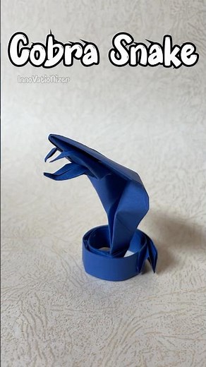 Origami Cobra Snake | Paper Cobra Snake | InnoVatioNizer #snake #origamicobra