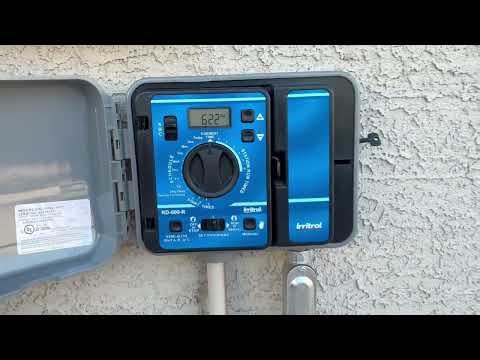 Work video Irrigation Timer installed #Irritrol RD-600 #irrigation