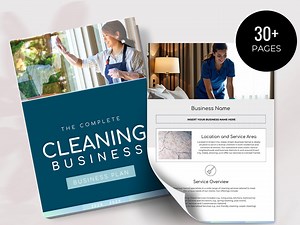Cleaning Business Plan Template | Start & Grow a Successful Cleaning Service | Editable Canva Business Plan - Etsy