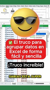 107K views · 1.9K reactions | ✅El truco para agrupar datos en Excel de forma fácil y sencilla  #fypシ #reelviral #EEUU | Aprende Excel desde Cero | Facebook